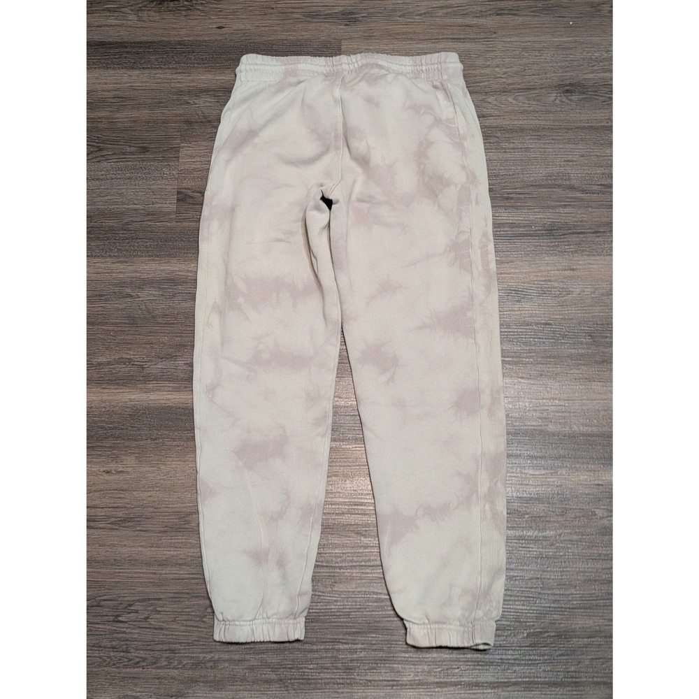 Tna Aritzia Tie Dye Jogger Sweatpants Gray Lavender Small Relaxed Fleece Lined